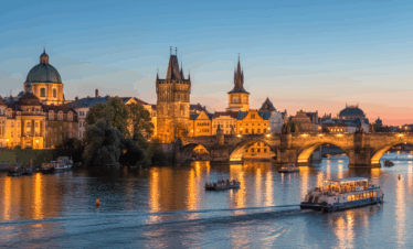 Schifffahrt auf der Moldau